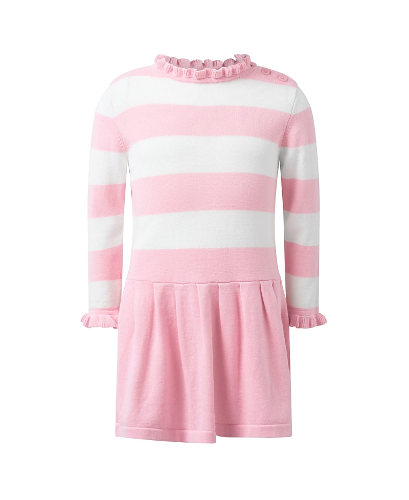 Rachel Riley Girls' Stripe Knit Dress - Little Kid, Big Kid In Animal Print