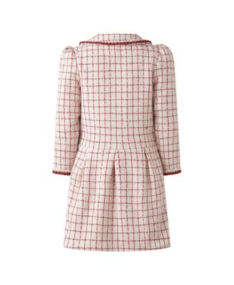 Girls' Check Tweed Dress - Little Kid, Big Kid