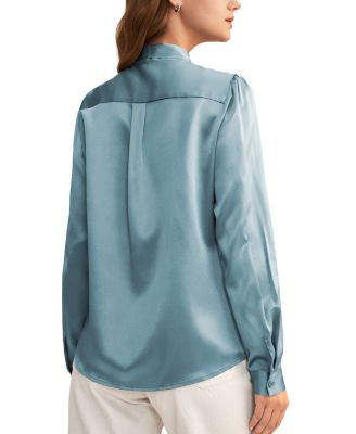 Women's Bow-tie Neck Silk Blouse