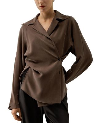 Multipositional Silk Shirt