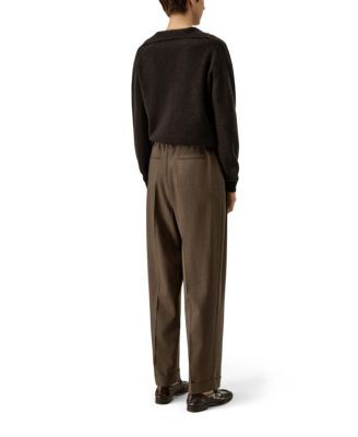 Ribbed Cashmere Polo Sweater