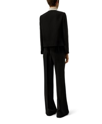 Tailored Silk Boxy Jacket