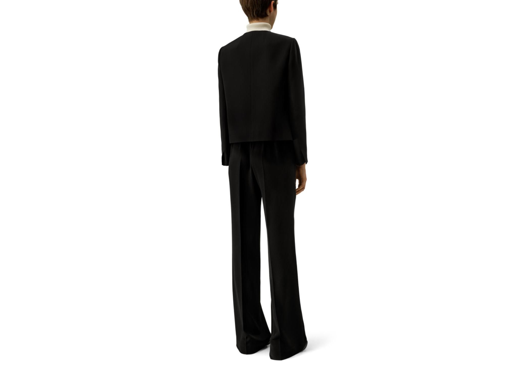 Tailored Silk Boxy Jacket — Image 3