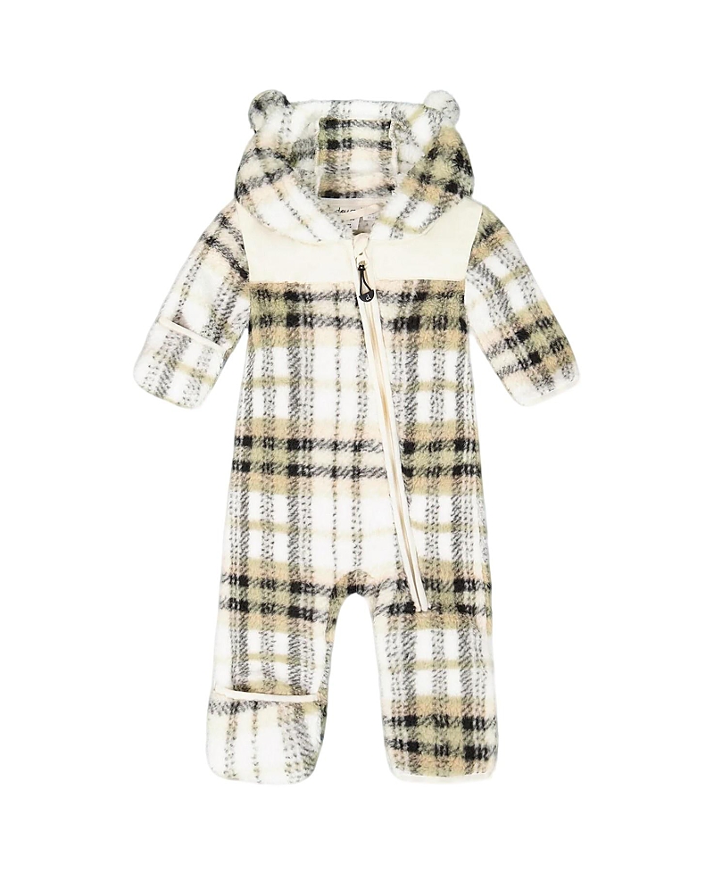 Deux Par Deux Boys' Mid-season Plush One Piece Outerwear - Baby In Multi