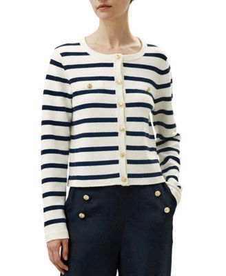 Gariana Striped Wool Cardigan