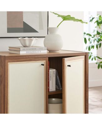 Capri 33" Wood Grain Storage Cabinet