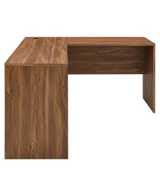 Venture L-Shaped Wood Office Desk
