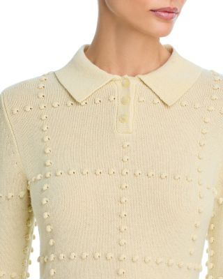 Wool &amp; Cashmere Popcorn Polo Dress