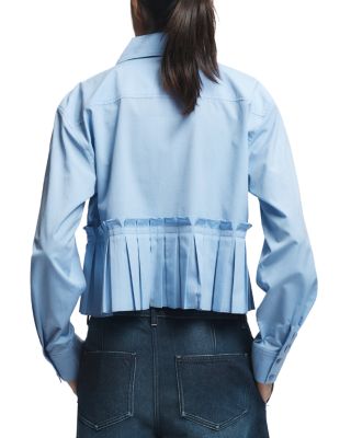 Mila Pleated Hem Blouse