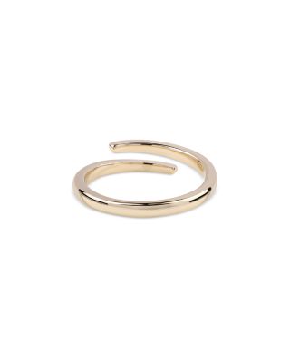 14K Yellow Gold 14K Plain Open Wrap Ring