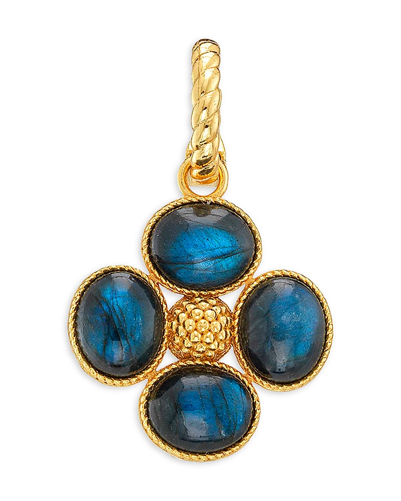 Capucine De Wulf Blue Labradorite Berry Clover Double Sided Pendant