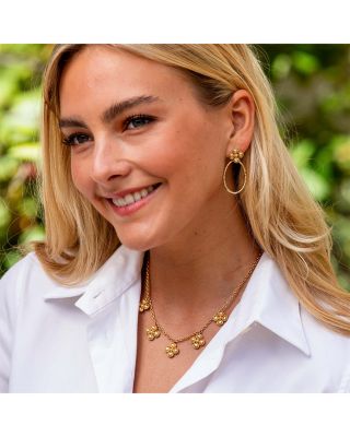 Berry Clover Teardrop Earrings