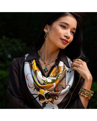 Malachite Berry Clover Teardrop Earrings