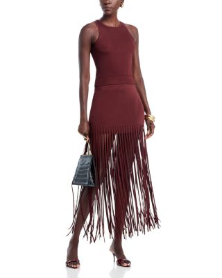 Carlyle Fringe Midi Skirt