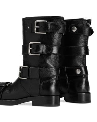 Women&#39;s Short Buckled Boots