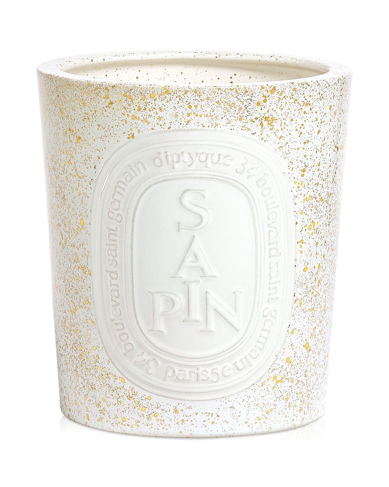 Diptyque Sapin (pine Tree) Extra Large Candle 51.3 Oz. In White