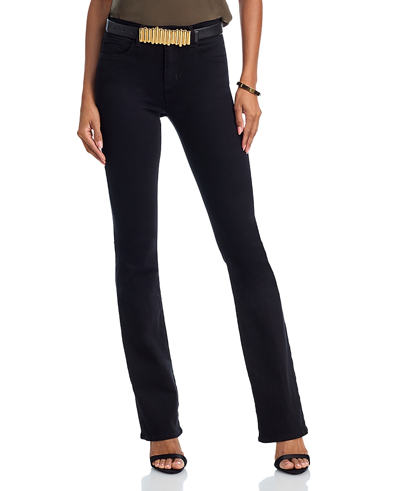 L'agence Selma Stretch High Rise Bootcut Jeans In Noir In Black