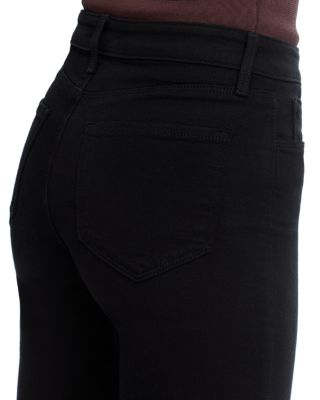 Ruth High Rise Straight Jeans in Black