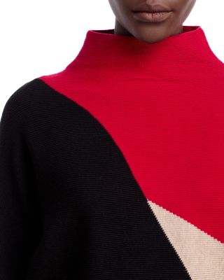 Color Blocked Dolman Sleeve Sweater