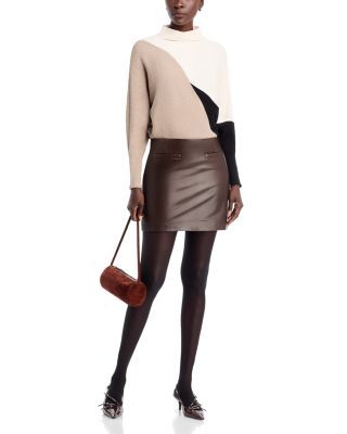 Color Blocked Dolman Sleeve Sweater