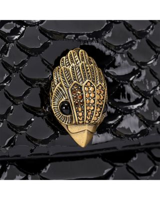 Kensington Large Embossed Leather Shoulder Bag