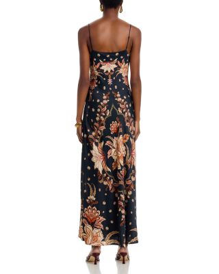 Majestic Garden Maxi Slip Dress