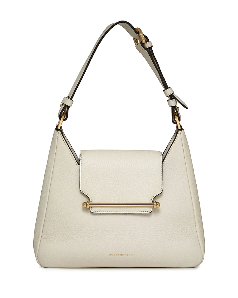 Strathberry Multrees Hobo Leather Shoulder Bag In Vanilla