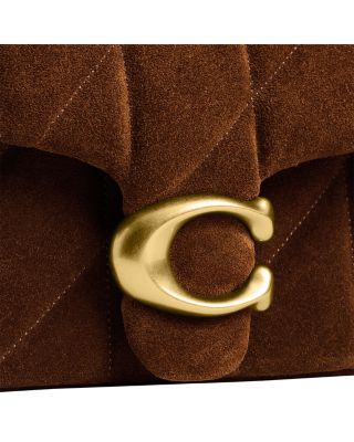 Tabby Suede Quilted Shoulder Bag 20