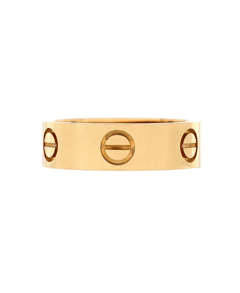 PRE-OWNED CARTIER Pre-owned  Cartier Love Band Ring 18k Gold
