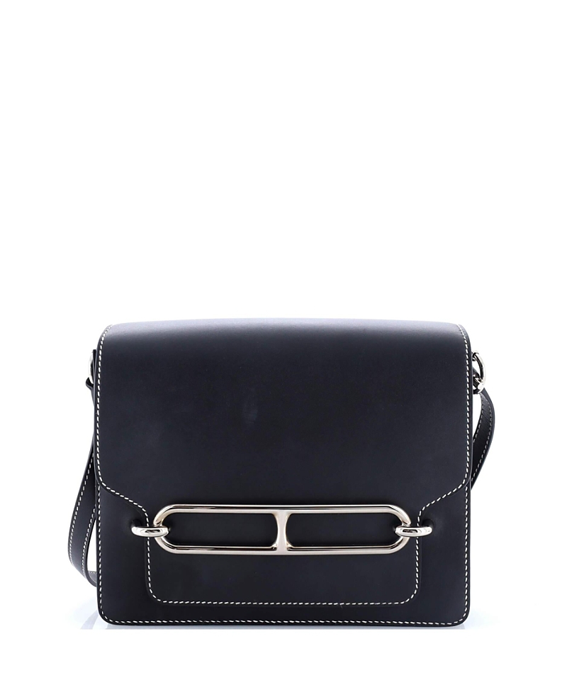 Click to view more detailed imagery on our partner's website Pre-owned Pre-owned Hermes Hermes 23 Roulis Bag Sombrero In Black