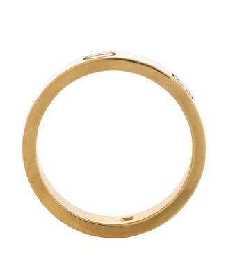  Love 3 Diamonds Band Ring 18K Gold with Diamonds