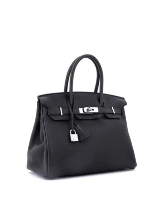  Birkin 30 Handbag Black Togo with Palladium Hardware