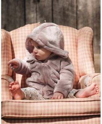 Girls' Hooded Zip Plush Jacket - Baby
