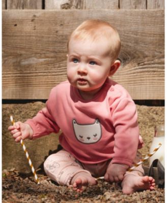 Girls' Organic Cotton Pant with Top Set - Baby