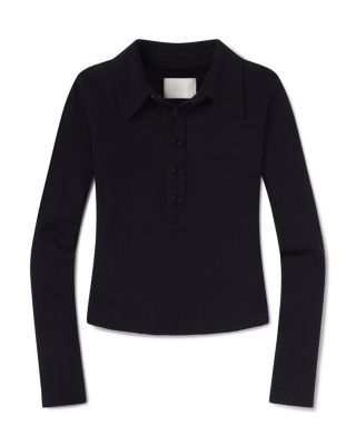 60's Long Sleeve Polo Top