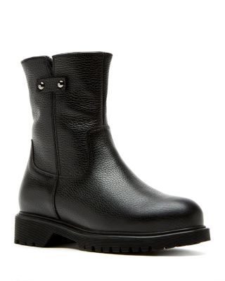 Women's Hogan City Dry™  Shearling-Lined Pebbled Leather Ankle Boots