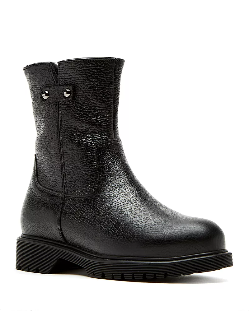 La Canadienne Women's Hogan City Dry Pebbled Leather Ankle Boots