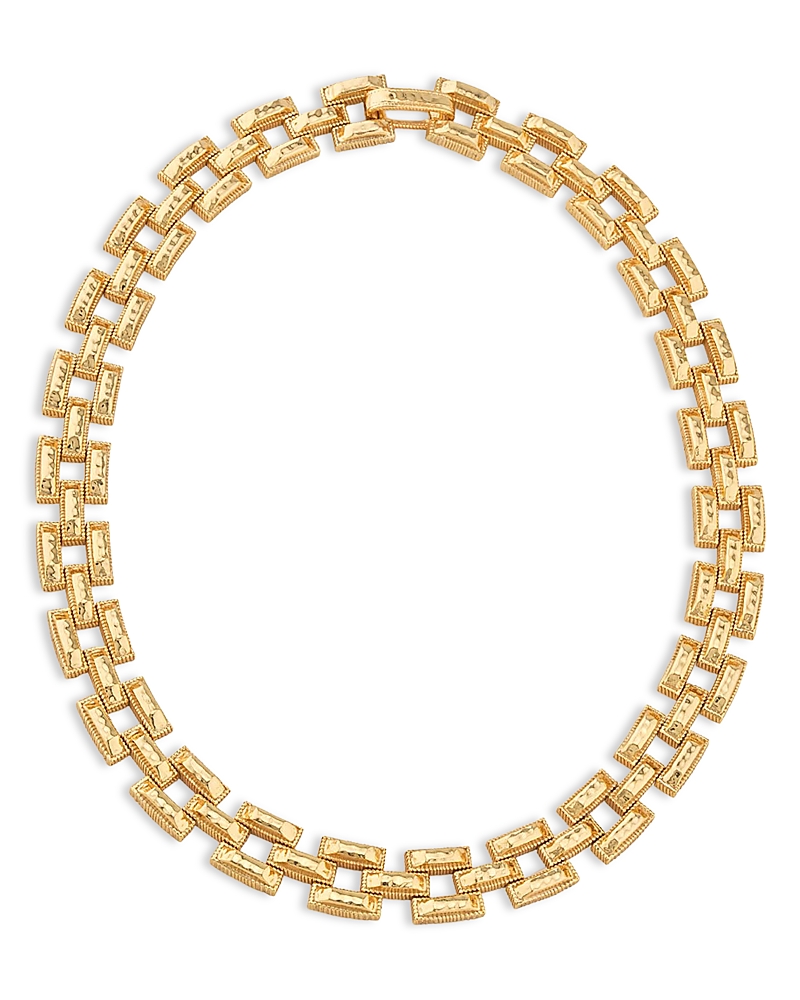 Capucine De Wulf Pathway Petite Link Necklace, 17 In Gold