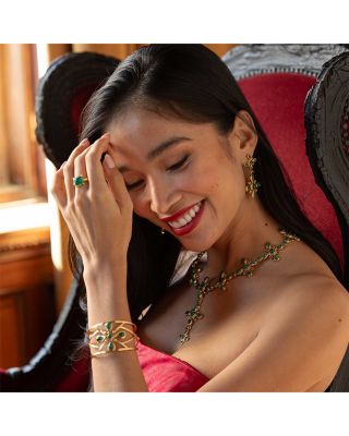 Green Onyx Mystic Eye Gem Ring