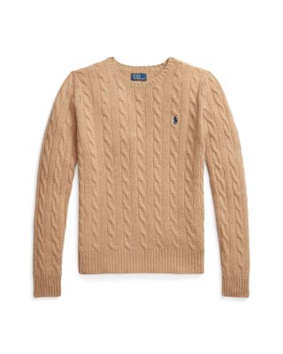 Cable Wool Cashmere Crewneck Sweater