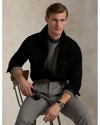 Suede Utility Shirt Jacket