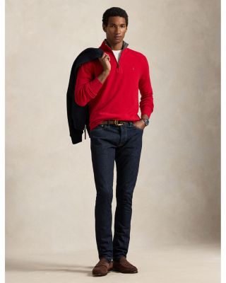 Cashmere Regular Fit Quarter Zip Mock Neck Sweater - Exclusive