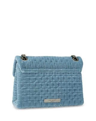 Kensington Mini Embellished Velvet Shoulder Bag