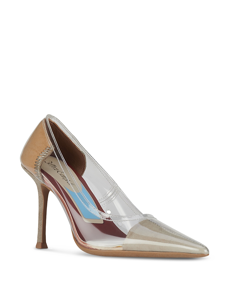Jeffrey Campbell Behold Clear Pointed Toe Pump In Transparent