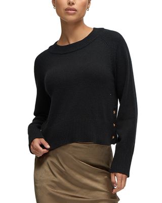 Crop Mock Neck Maternity Sweater