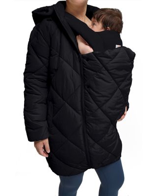 Longline Puffer Maternity Coat