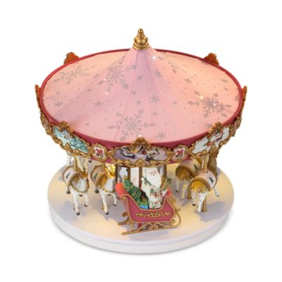 Pink Swarovski Snowflake Carousel