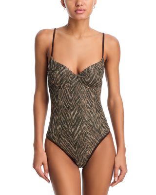 Jayda Printed Underwire One Piece Swimsuit