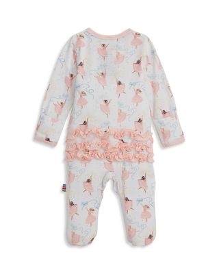 Girls' Pretty Plies Printed Ruffled Footie  One Piece - Baby