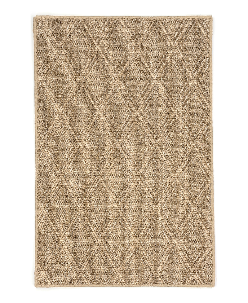 Dash & Albert By Annie Selke Dash Albert By Annie Selke Rda430 Diamond Natural Sisal Area Rug, 2'6x8'0 In Brown